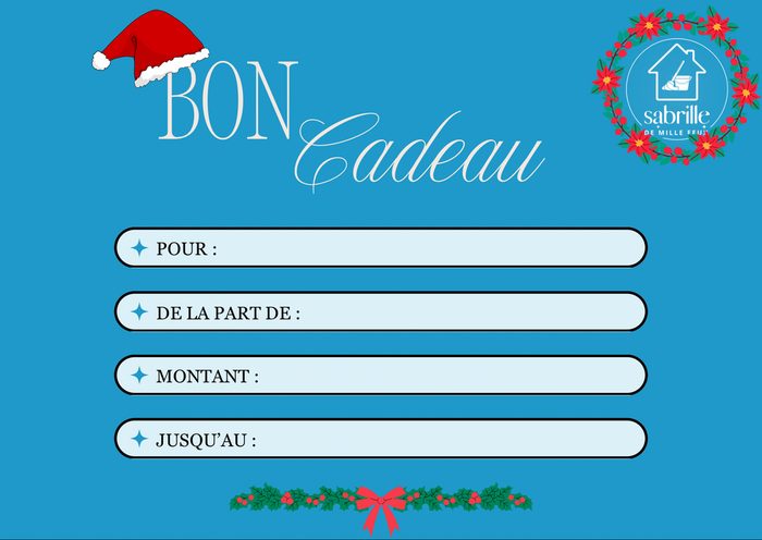 Bon cadeau — visuel Noël chaleureux