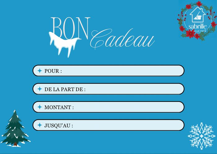 Bon cadeau — visuel Hiver, Noël