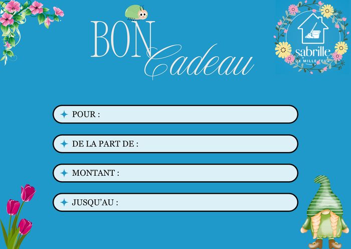 Bon cadeau — visuel Printemps